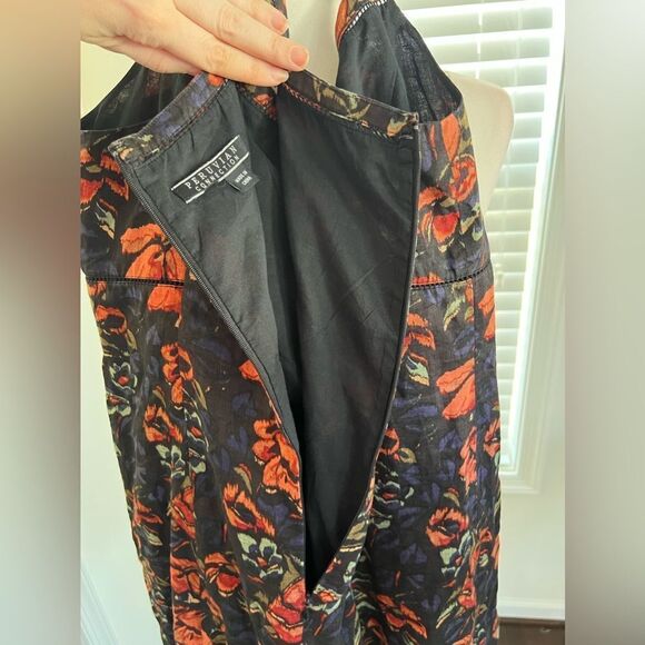 Peruvian Connection Linen Floral Dress Size Removed - Picture 9 of 12